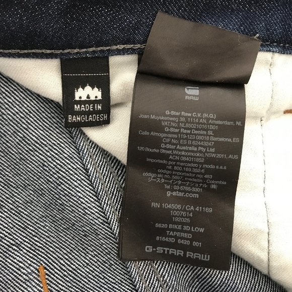 Men's G-Star 5620 3D Original Low Tapered Jean Size 30/30 - Picture 4 of 5